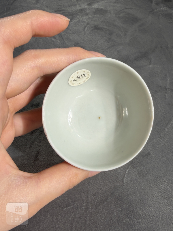 清晚期粉釉小杯 - 图7